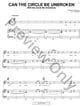 Can the Circle Be Unbroken piano sheet music cover